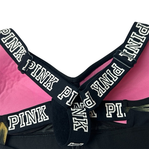 Victoria’s Secret Pink racerback strap bra size Small ultimate push-up leaves - Picture 8 of 12